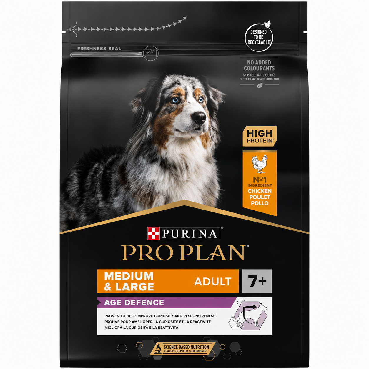 Pro Plan Dog ADULT 7+ MEDIUM & LARGE Age Defence CHICKEN 14Kg Petit Palace