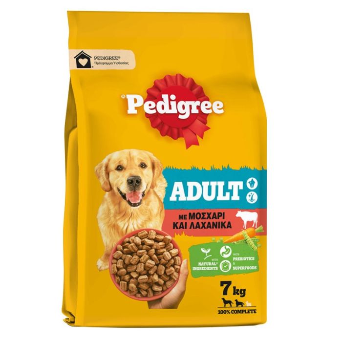 Pedigree Adult με Μοσχάρι & λαχανικά 1,4 kg (για ενήλικους σκύλους μεσαίου μεγέθους)