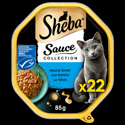Sheba δισκακι τονος σε σάλτσα 85g Petit Palace