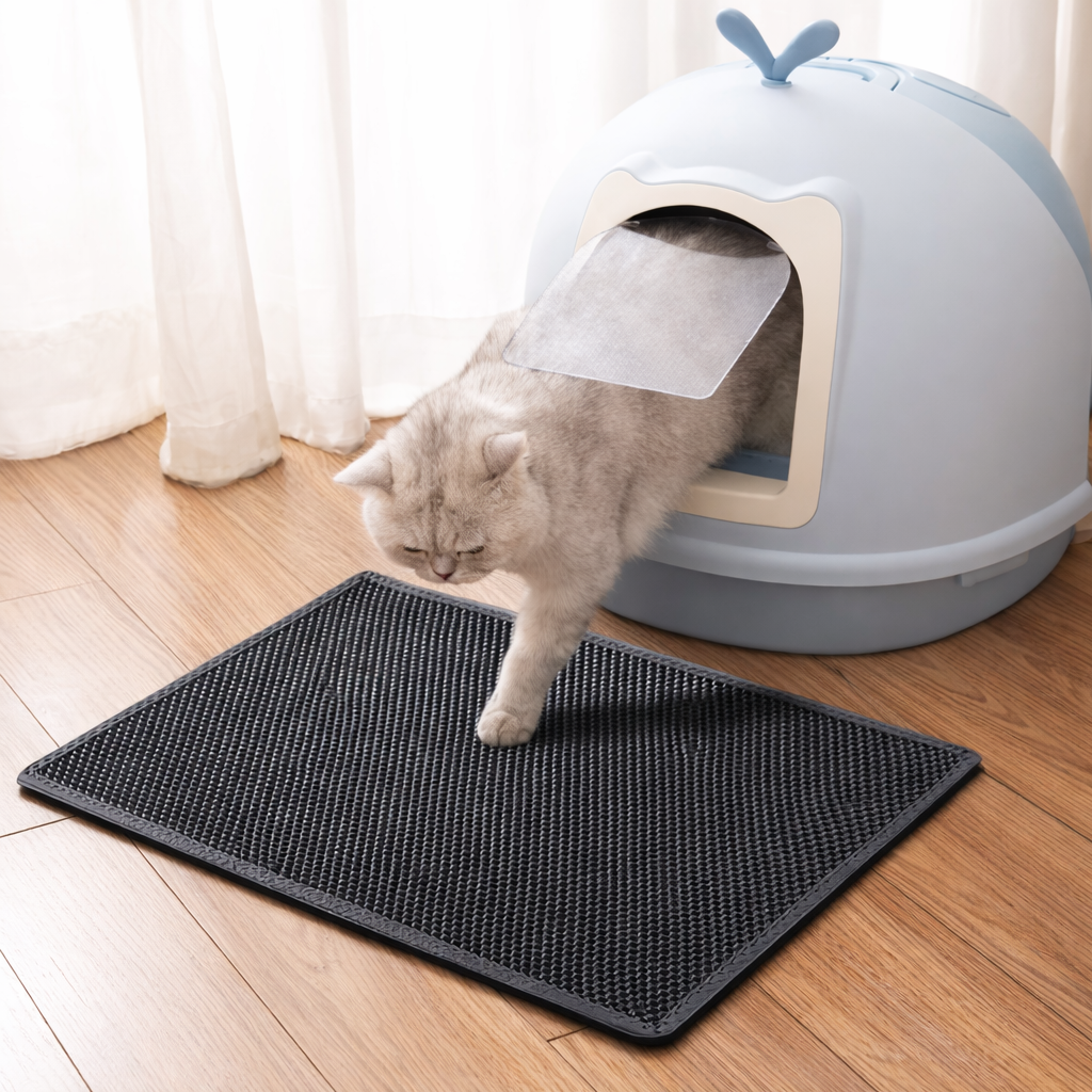 Εξαιρετικά Μεγάλο Διπλόστρωτο Χαλάκι Γατών 120x45cm – Αδιάβροχο & Αντιολισθητικό