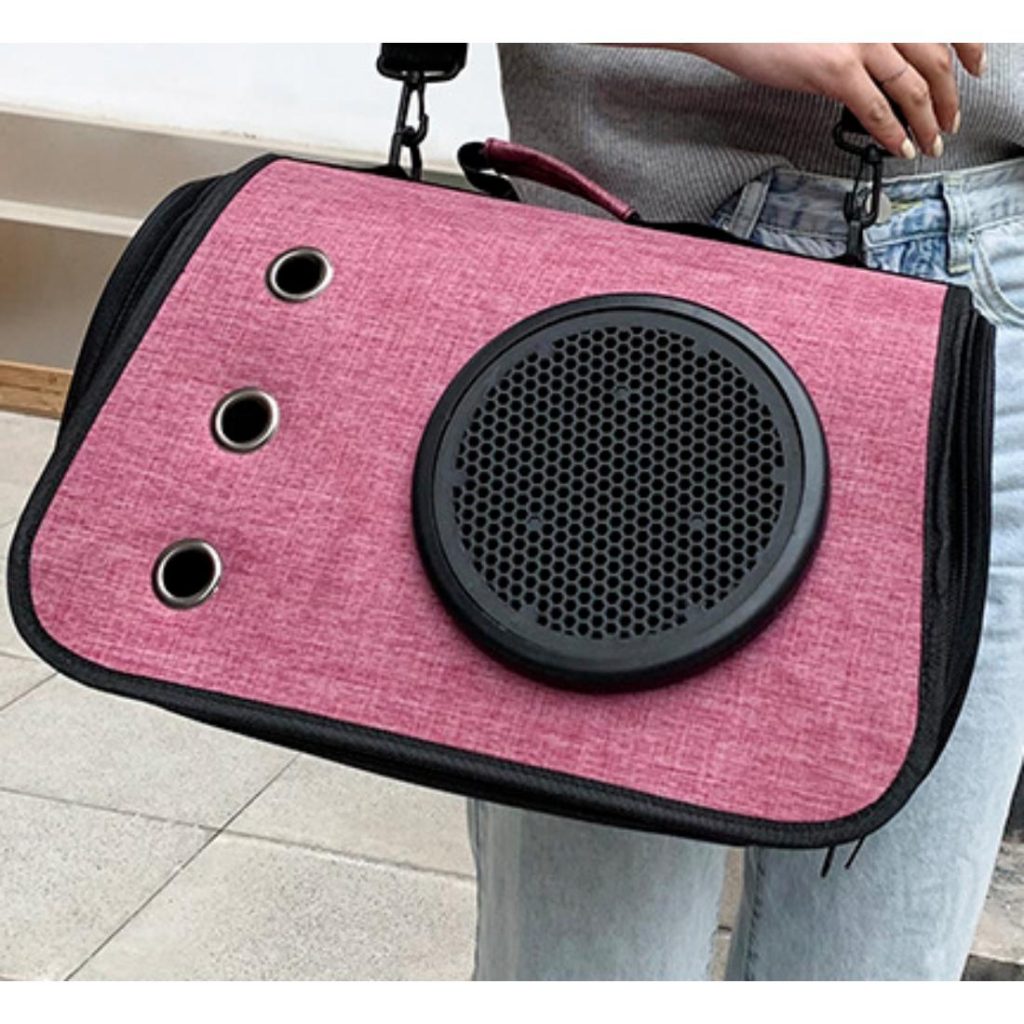 Τσάντα μεταφοράς Σκύλου Γάτας Ροζ | Dog Cat Carrier Bag Pink 43x24x29cm Petit Palace