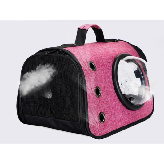 Τσάντα μεταφοράς Σκύλου Γάτας Ροζ | Dog Cat Carrier Bag Pink 43x24x29cm Petit Palace
