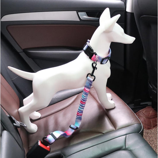 Ζώνη Ασφαλείας Αυτ/του με Κολάρο Για Κατοικίδια σε 2 χρώματα | Διαστ.53-74x2.5cm Petit Palace
