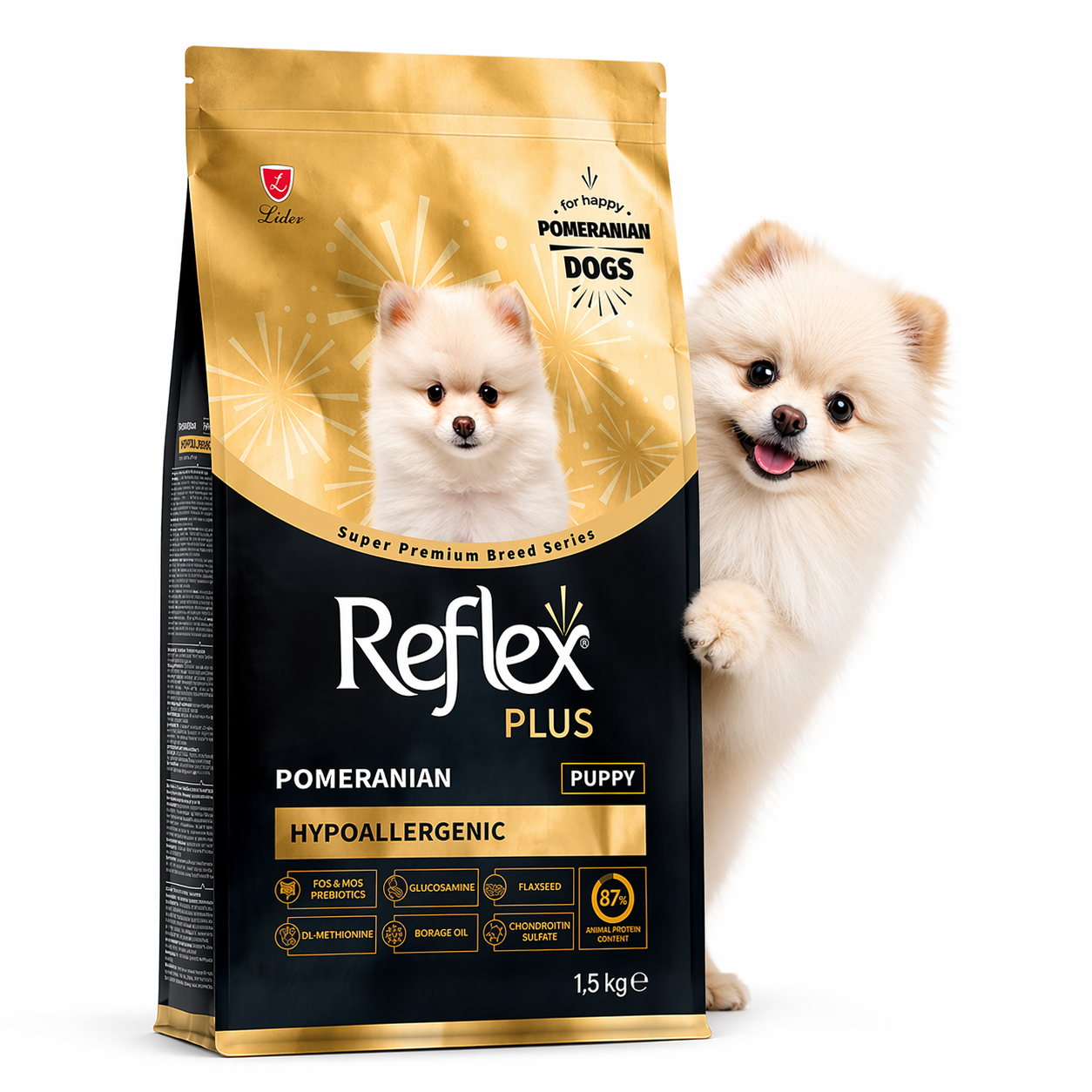 Ξηρά Τροφή Σκύλου Reflex Plus Poodle Puppy Hypoallergenic 1,5kg Petit Palace