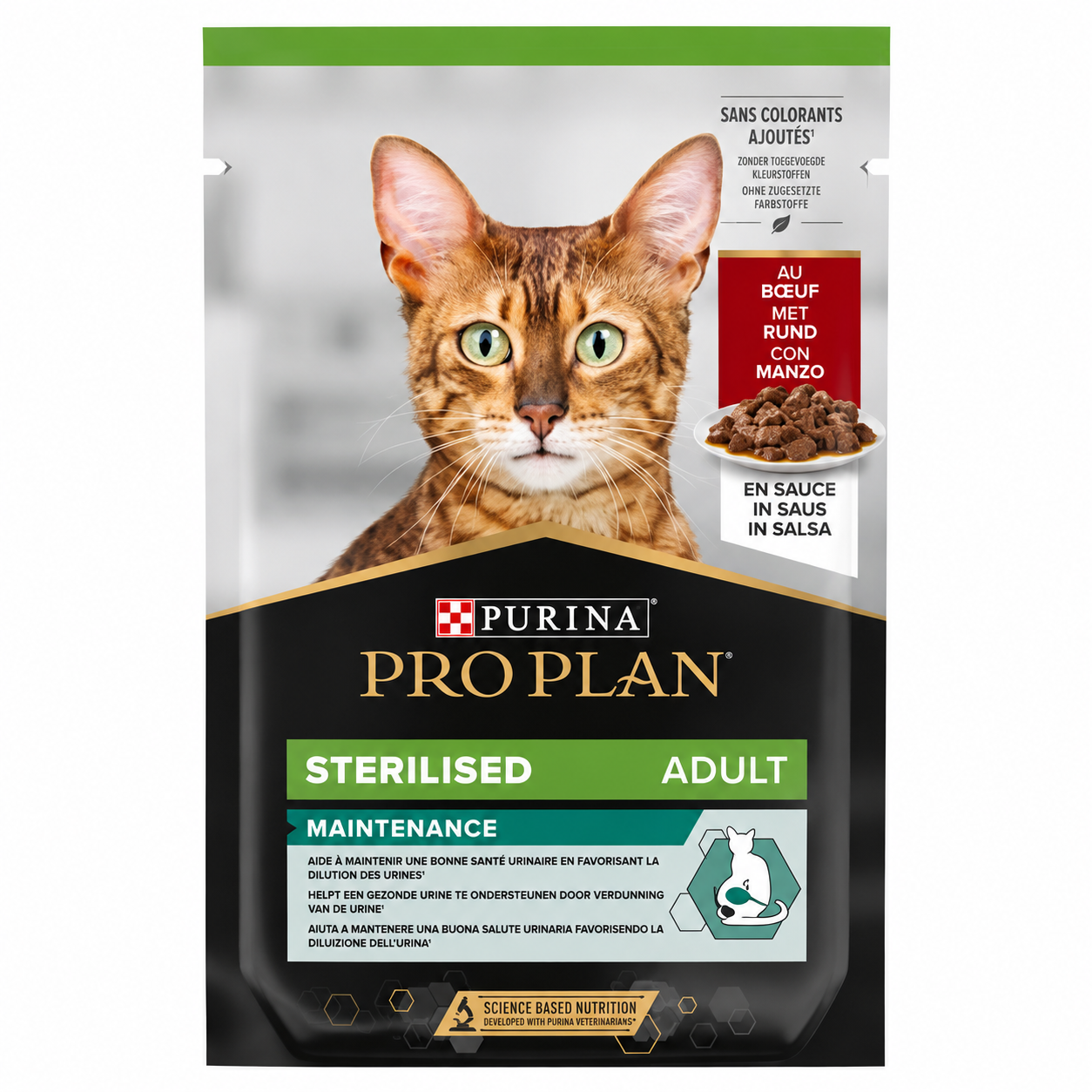 Purina Pro Plan Sterilised Adult Maintenance με Μοσχάρι σε Σάλτσα 85g για Στειρωμένες Γάτες Petit Palace