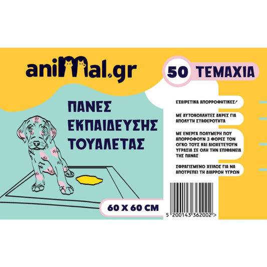 50 τμχ Πάνες Εκπαίδευσης 60x60cm Petit Palace