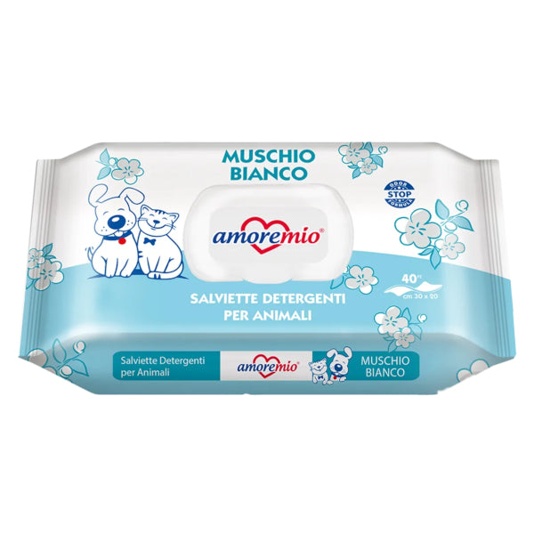 Amore Mio Μαντηλακια Καθαρισμου White Musk 40Τμχ Petit Palace