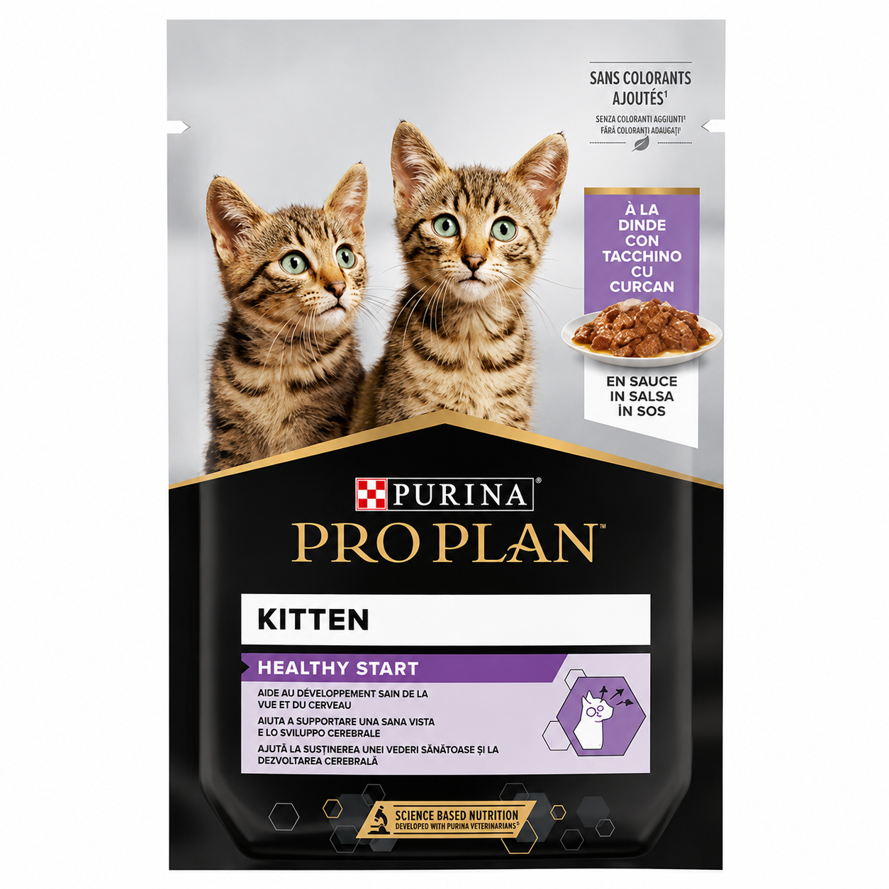 Purina Pro Plan Kitten Healthy Start με Γαλοπούλα σε Σάλτσα 85g για Γατάκια Petit Palace