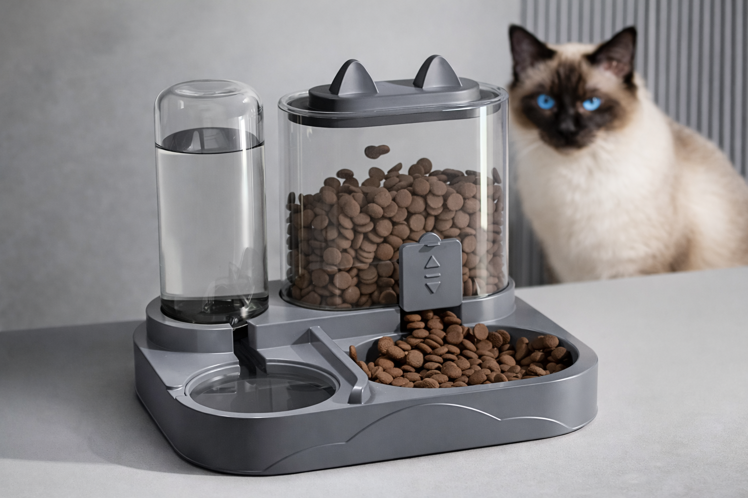 Αυτόματη Ταΐστρα & Ποτίστρα Γάτας 2-σε-1 Petit Palace