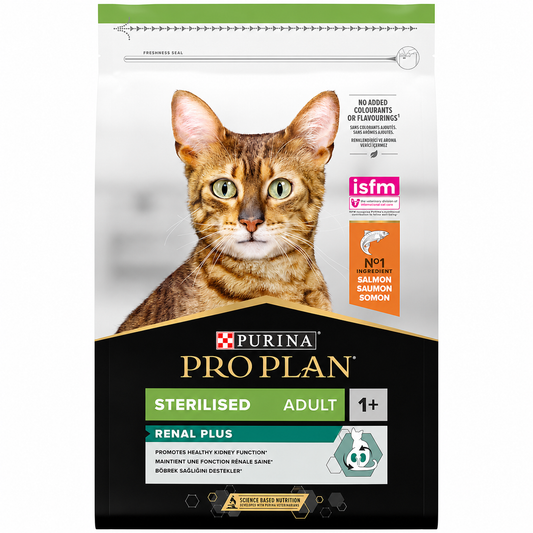 Purina Pro Plan Cat Sterilised Adult Renal Plus Turkey / Salmon / Rabbit 10kg – Ξηρά Τροφή για Στειρωμένες Γάτες με Γαλοπούλα / Σολωμός / Κουνέλι Petit Palace