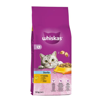 Whiskas Adult με κοτοπουλο και γεμιστές κροκέτες για ενήλικες γάτες 300γρ