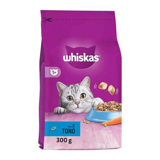 Whiskas Adult με τόνο και γεμιστές κροκέτες για ενήλικες γάτες 300γρ