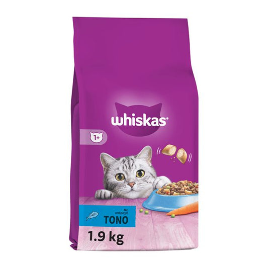 Whiskas Adult με τόνο και γεμιστές κροκέτες για ενήλικες γάτες 300γρ