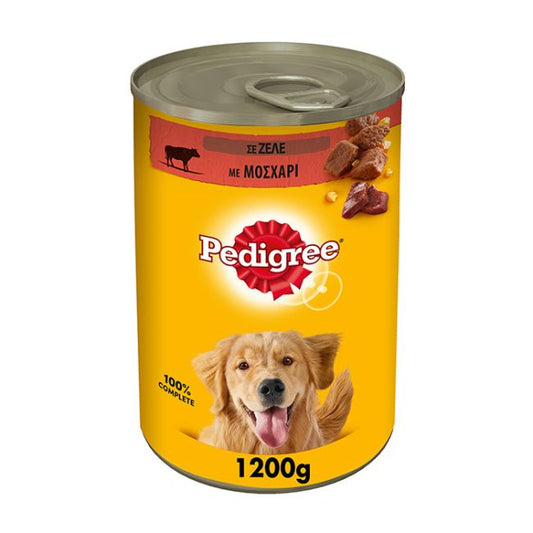 Pedigree can με Μοσχάρι σε Ζελέ 1200gr