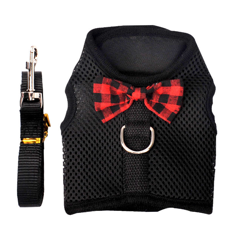 Rabbit Vest-Style Breathable Mesh Chest Harness Traction Rope