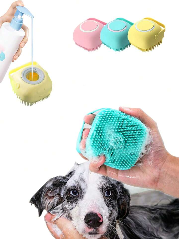 Pet Bathing Brush | Soft Silicone Massager Shower Gel