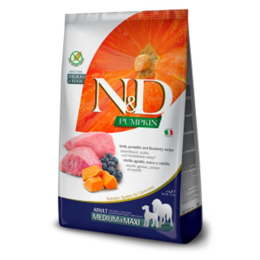 N&D Dog Pumpkin Lamb & Blueberry Adult Medium and Maxi 2.5kg