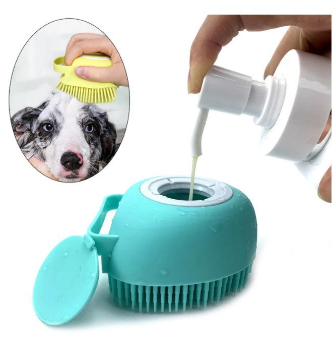 Pet Bathing Brush | Soft Silicone Massager Shower Gel