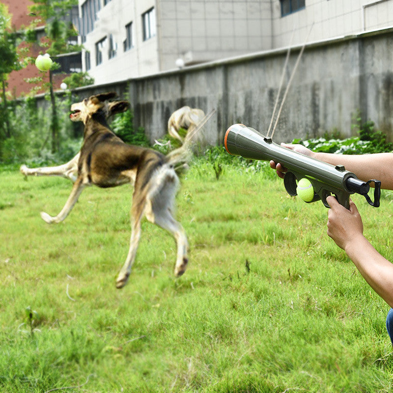 Tennis shooting gun to send tennis pets