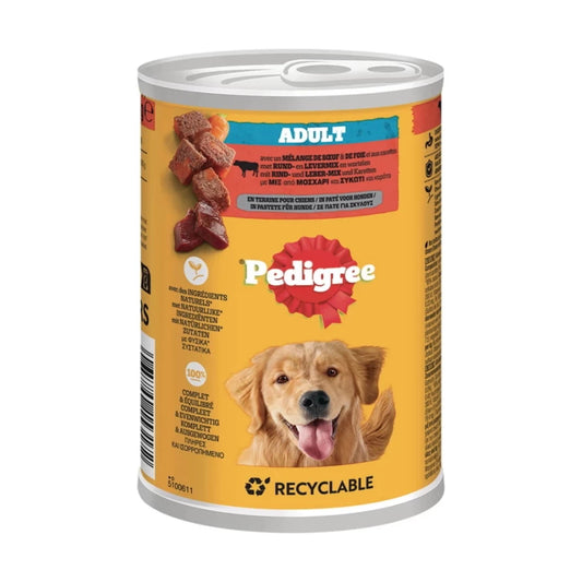 PEDIGREE ΜΟΣΧΑΡΙ, ΣΥΚΩΤΙ ΚΑΙ ΚΑΡΟΤΑ ΣΕ ΠΑΤΕ 400gr