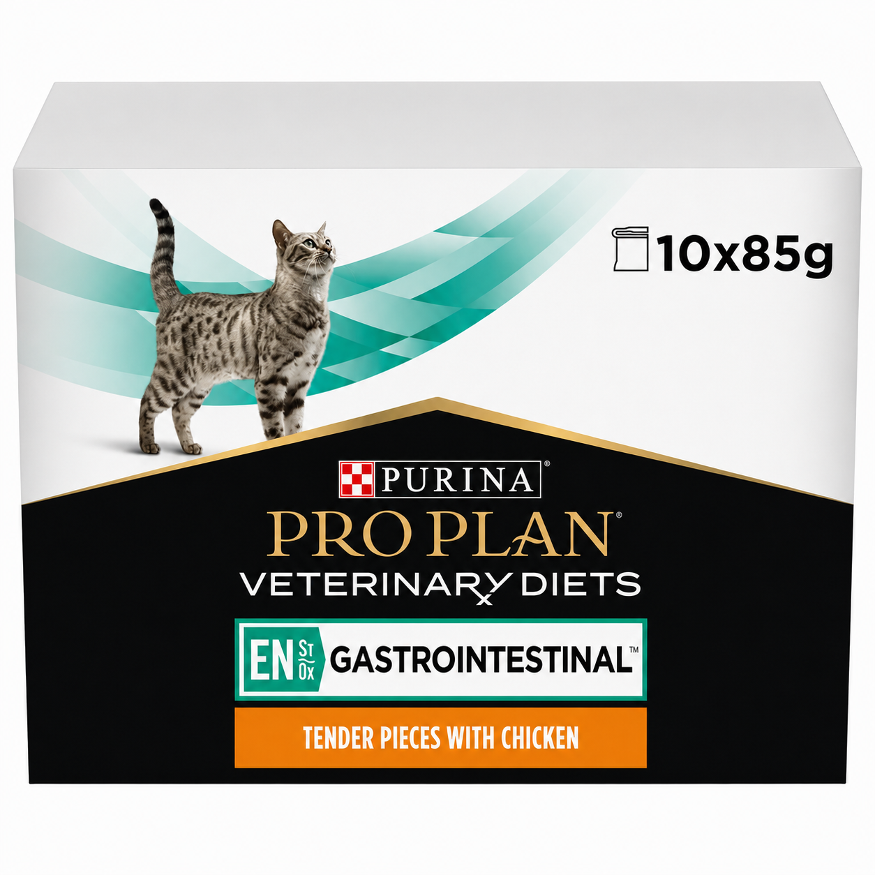 Purina Pro Plan Veterinary Diets Feline EN St/Ox Gastrointestinal with Chicken in Sauce 10x85g – Κτηνιατρική Υγρή Τροφή για Γάτες Petit Palace