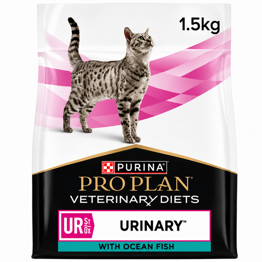 Purina Pro Plan Veterinary Diets Feline UR St/Ox Urinary με Θαλασσινό Ψάρι 1.5kg – Κτηνιατρική Τροφή για Ουροποιητικό Γάτας Petit Palace