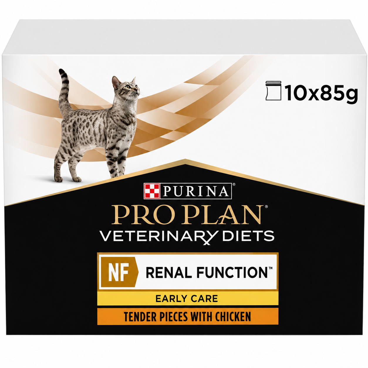 PPVD Feline NF RENAL Function EARLY Care with CHICKEN sauce 10x85g – Κτηνιατρική Υγρή Τροφή για Γάτες Petit Palace
