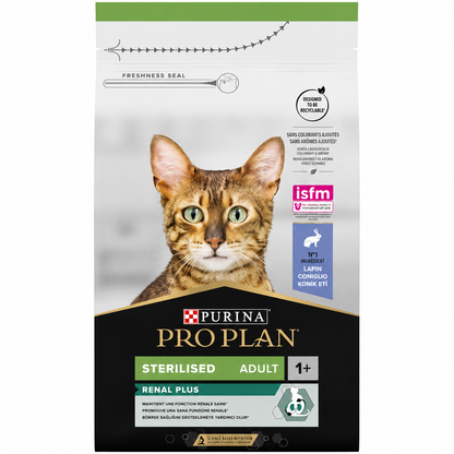 Purina Pro Plan Cat Sterilised Adult Renal Plus Turkey / Salmon / Rabbit 10kg – Ξηρά Τροφή για Στειρωμένες Γάτες με Γαλοπούλα / Σολωμός / Κουνέλι Petit Palace