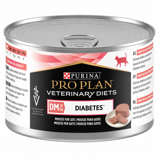 Purina Pro Plan Veterinary Diets Feline DM St/Ox Diabetes Management Mousse 195g – Κτηνιατρική Υγρή Τροφή για Γάτες Petit Palace