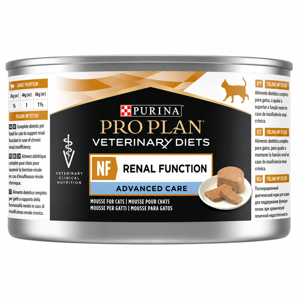 Purina Pro Plan Veterinary Diets Feline NF Renal Function Advanced Care Mousse 195g – Κτηνιατρική Υγρή Τροφή για Γάτες Petit Palace
