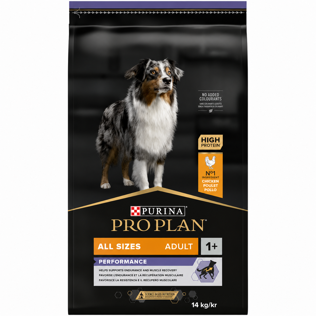 Pro Plan Dog ADULT All Sizes PERFORMANCE CHICKEN 14Kg Petit Palace