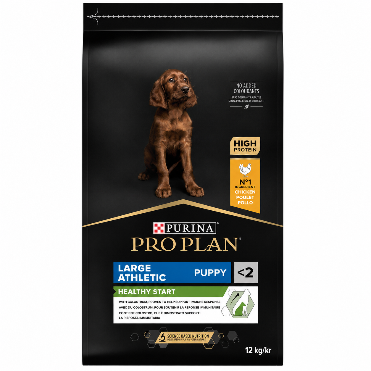 Purina Pro Plan Dog Puppy Large Athletic Healthy Start Chicken 12kg – Ξηρά Τροφή για Κουτάβια Μεγάλων Αθλητικών Φυλών με Κοτόπουλο Petit Palace