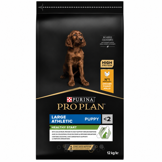 Purina Pro Plan Dog Puppy Large Athletic Healthy Start Chicken 12kg – Ξηρά Τροφή για Κουτάβια Μεγάλων Αθλητικών Φυλών με Κοτόπουλο Petit Palace