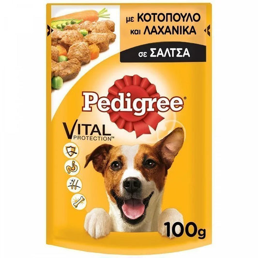 Pedigree Κοτόπουλο & Λαχανικά σε Σάλτσα 100gr