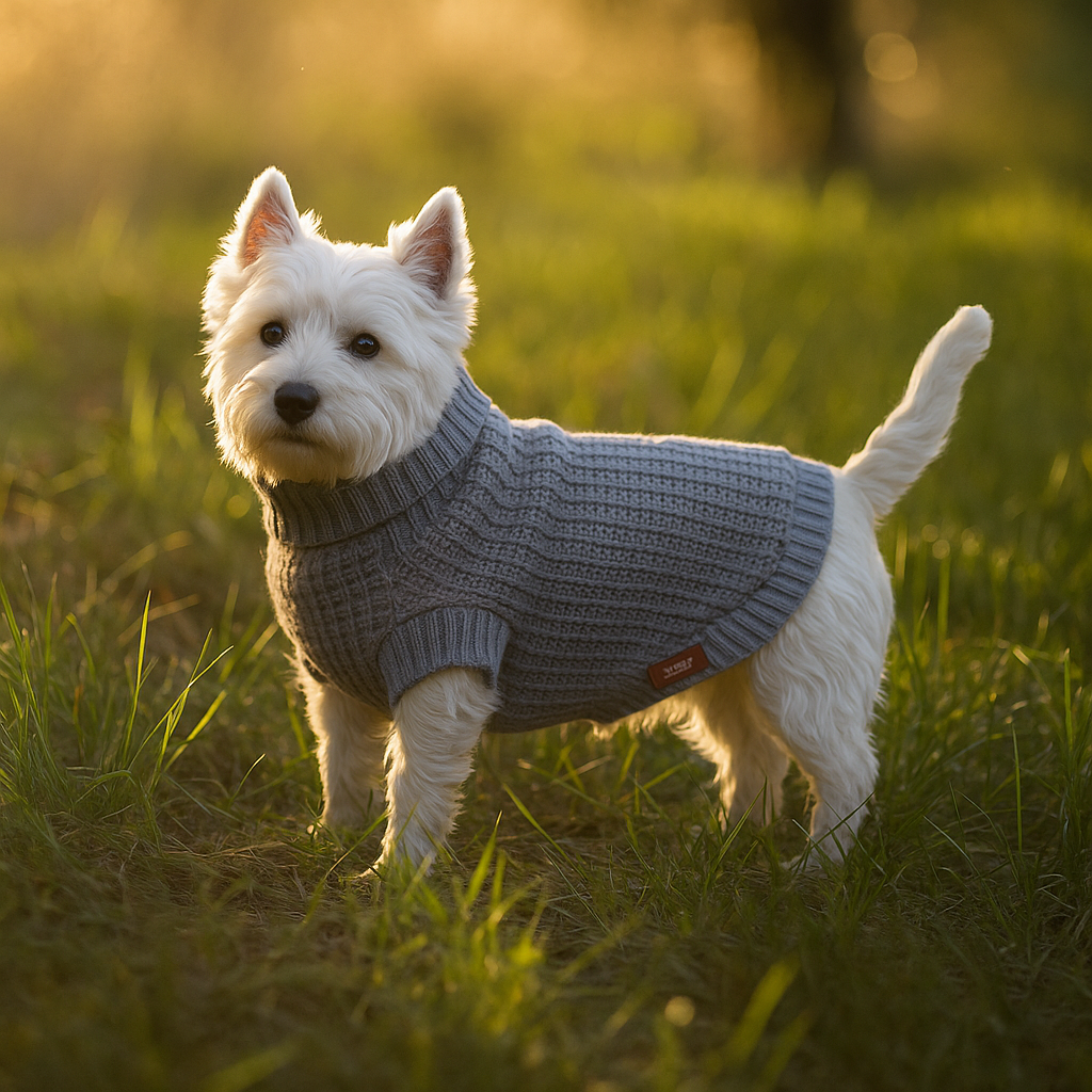 AFP μάλλινο πουλόβερ σκύλου γκρι xl 40cm Petit Palace