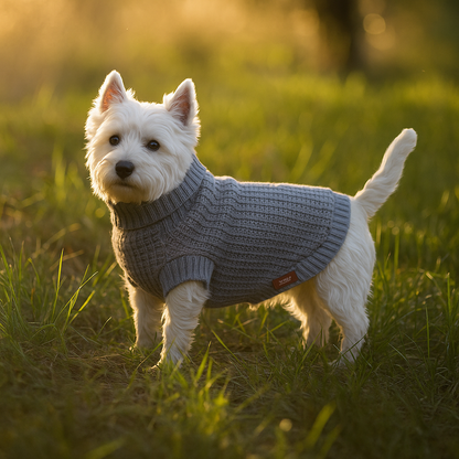 AFP μάλλινο πουλόβερ σκύλου γκρι xl 40cm Petit Palace