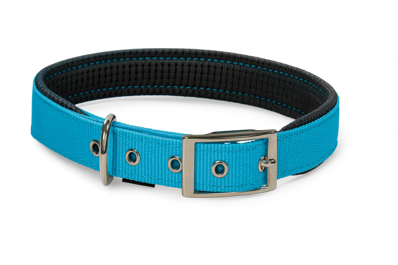 Glee Κολάρο γαλάζιο από πολυεστέρα με μαλακή επένδυση Neoprene M 41cm x Π 16mm Petit Palace