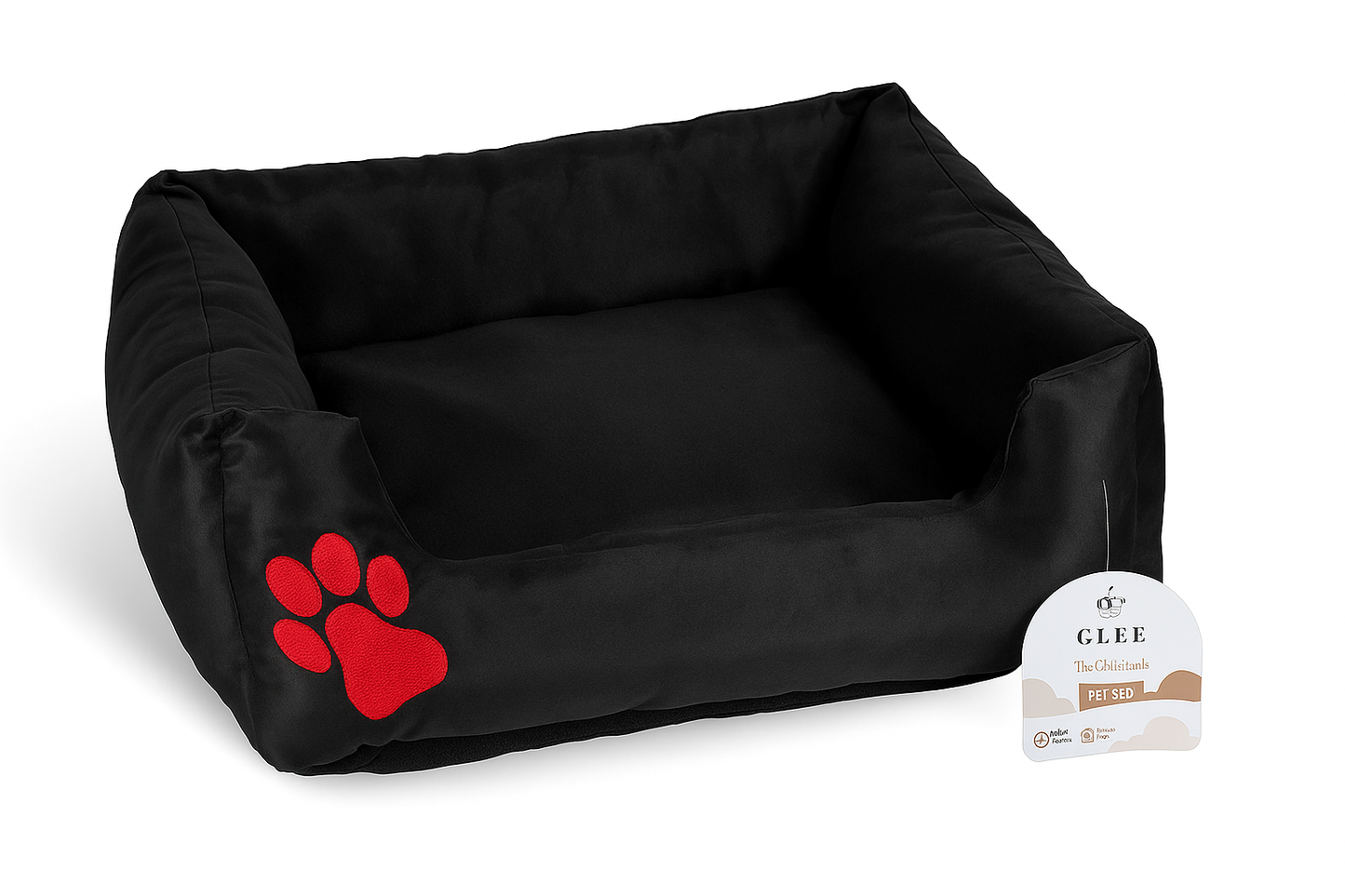 GLEE THE ORIGINALS ΑΔΙΑΒΡΟΧΟ ΚΡΕΒΑΤΙ ΣΚΥΛΟΥ-ΓΑΤΑΣ SMALL 56X51X20CM ΜΑΥΡΟ Petit Palace