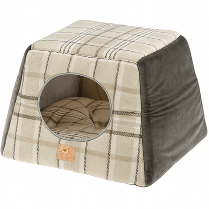 Ferplast Edinburgh μικρό σπιτάκι γάτας που μπορεί να μετατραπεί σε κρεβάτι 44 x 44 x 33 cm Petit Palace