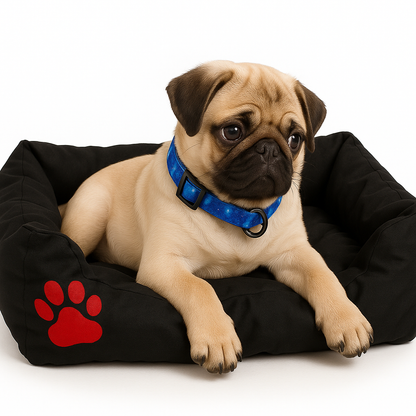 GLEE THE ORIGINALS ΑΔΙΑΒΡΟΧΟ ΚΡΕΒΑΤΙ ΣΚΥΛΟΥ-ΓΑΤΑΣ SMALL 56X51X20CM ΜΑΥΡΟ Petit Palace