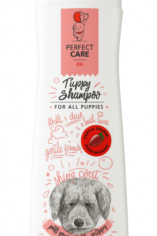 1+1 Perfect Care Strawberry Pulp Shampoo For All Puppies 400ml Petit Palace