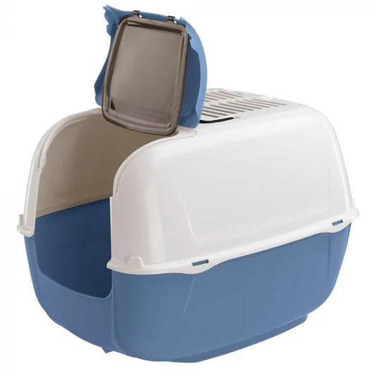 Ferplast home prima cabrio κλειστή τουαλέτα γάτας με όλο τον απαραίτητο εξοπλισμό Petit Palace