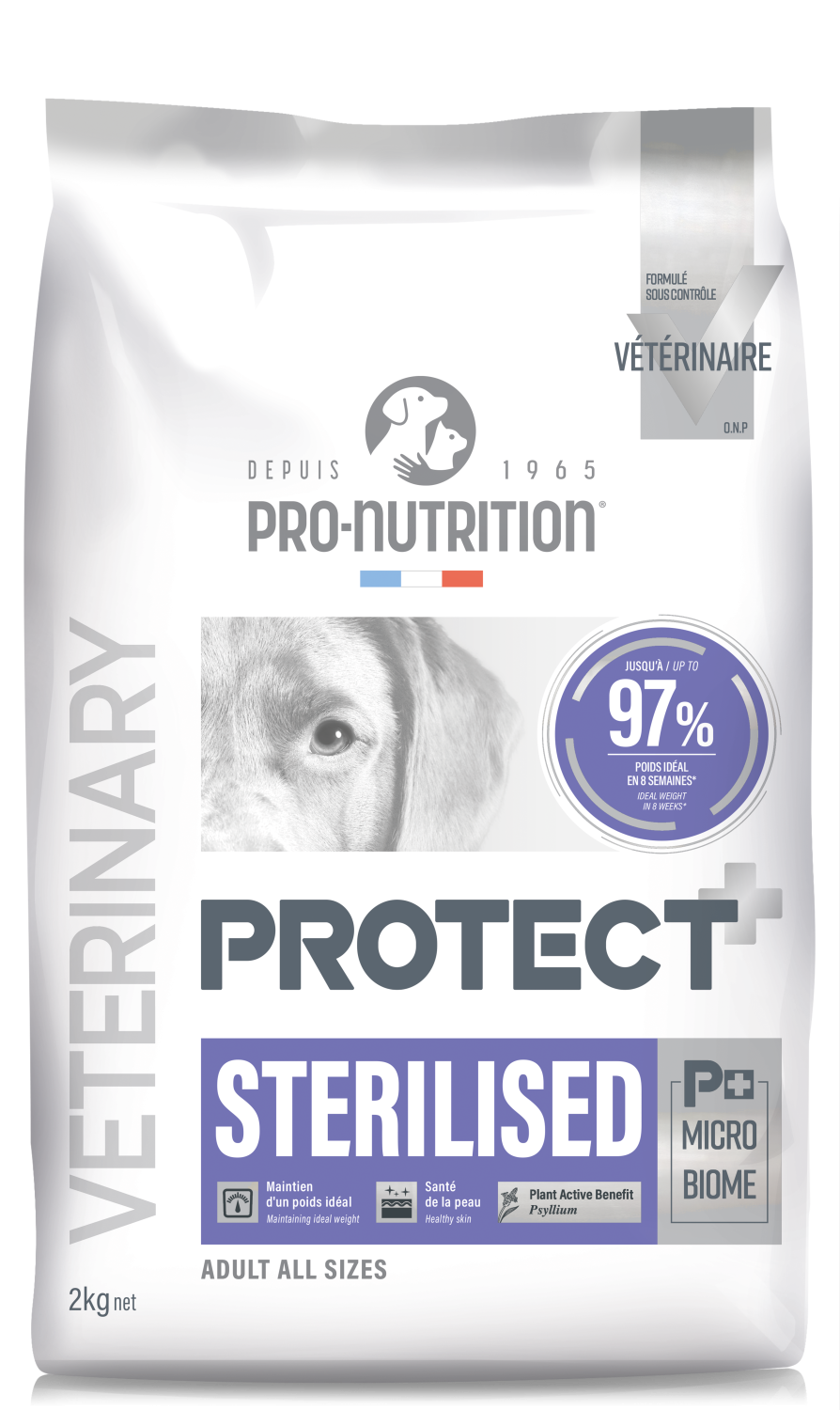 Protect Pro-Nutrition Sterilised 2kg | Κατάλληλο για στειρωμένους σκύλους Petit Palace