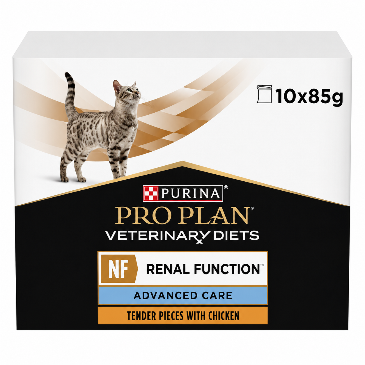 Purina Pro Plan Veterinary Diets Feline NF Renal Function Advanced Care with Chicken in Sauce 10x85g – Κτηνιατρική Υγρή Τροφή για Γάτες Petit Palace