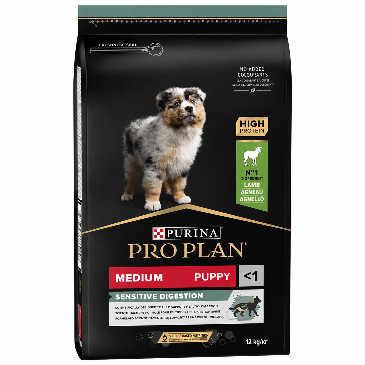 Purina Pro Plan Dog Puppy Medium Sensitive Digestion Lamb 12kg – Ξηρά Τροφή για Κουτάβια Μεσαίων Φυλών με Αρνί Petit Palace