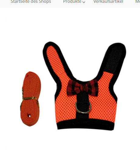 Rabbit Vest-Style Breathable Mesh Chest Harness Traction Rope