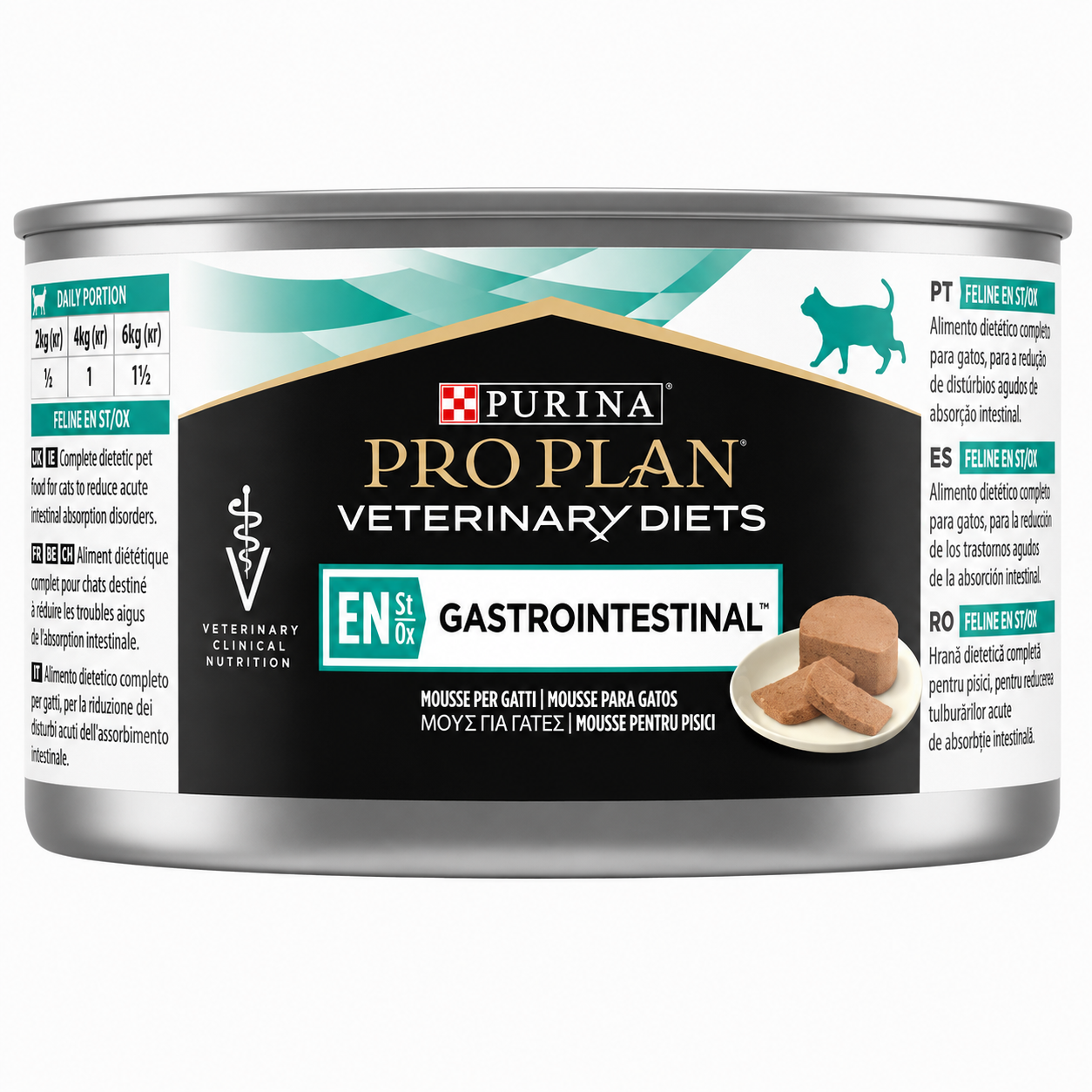 Purina Pro Plan Veterinary Diets Feline EN St/Ox Gastrointestinal Mousse 195g – Κτηνιατρική Υγρή Τροφή για Γάτες Petit Palace