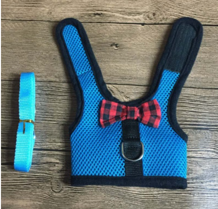 Rabbit Vest-Style Breathable Mesh Chest Harness Traction Rope