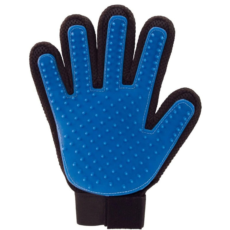 Pet Grooming Glove for Cats and Dogs  - Gentle Deshedding Brush  - Effective Pet Hair Remover Glove  - Massages and Stimulates Circulation - Easy to Use and Clean