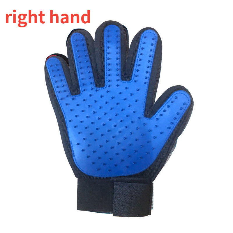 Pet Grooming Glove for Cats and Dogs  - Gentle Deshedding Brush  - Effective Pet Hair Remover Glove  - Massages and Stimulates Circulation - Easy to Use and Clean